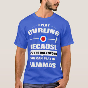 Camiseta Curling Player Winling Sports Curling Stone Curler