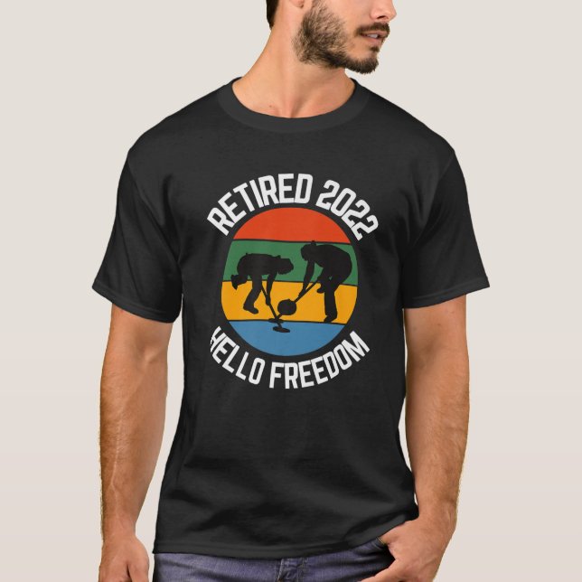 Camiseta Curling retirado 2022 Hello Freedom Curling (Anverso)