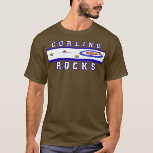 Camiseta Curling Rocas Silver BackGround