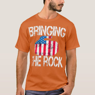 Camiseta Curling Rock US Flag Stone Curler por Curler