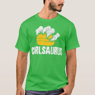 Camiseta Curling Saurus Dinosaur Curling Stone Winter Sport