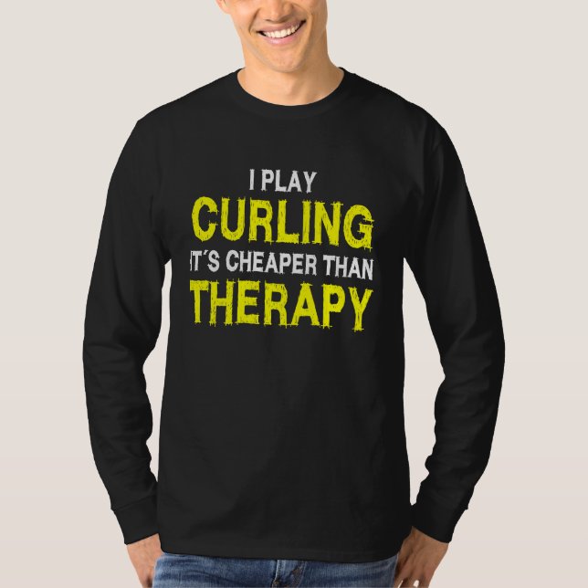 Camiseta curling saying curling curling player (Anverso)