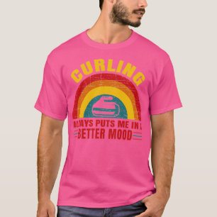 Camiseta Curling Siempre Me Pone En Un Mejor Ánimo.