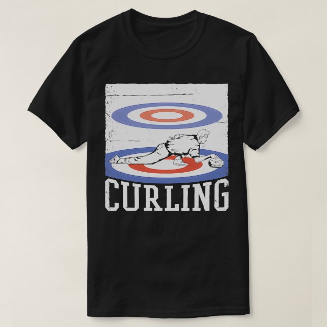 Camiseta Curling Sport Funny Curling Player (Diseño del anverso)