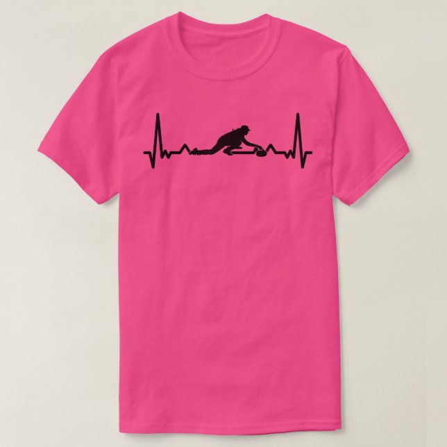 Camiseta Curling Sport Heartbeat (Diseño del anverso)