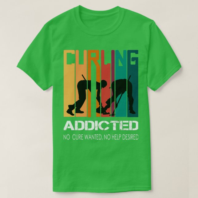 Camiseta Curling Sports Curler Broom Rock Curlers (Diseño del anverso)