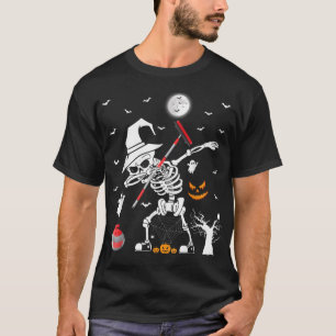 Camiseta Curling Sports Funny Skeleton Dabbing Curling Hall
