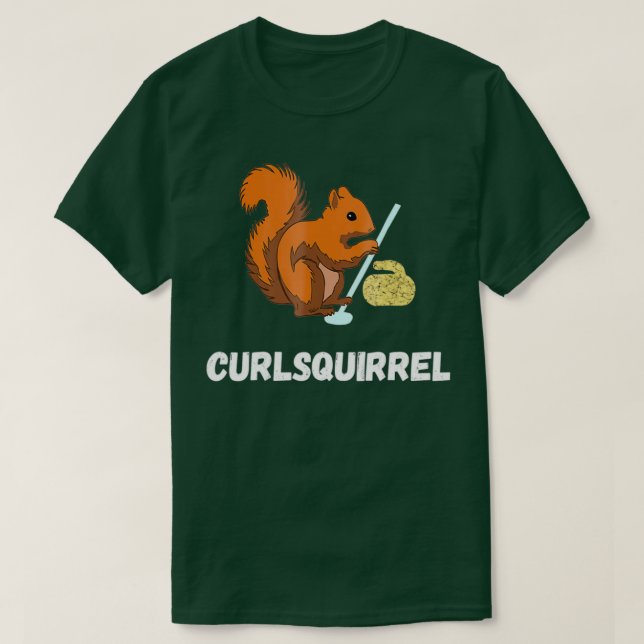 Camiseta Curling Squirrel Curler Roden Winter Spor (Diseño del anverso)