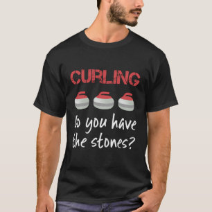 Camiseta Curling Stone Cita graciosa diciendo equipo deport