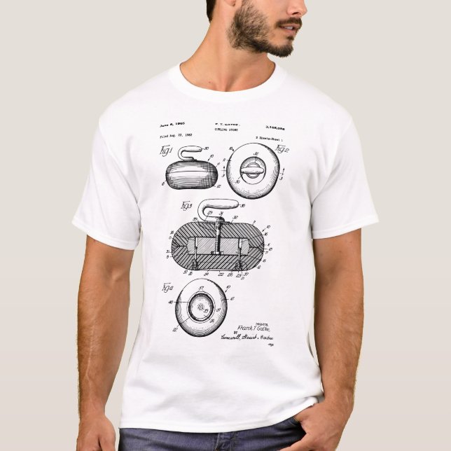 Camiseta Curling Stone Patent (Anverso)