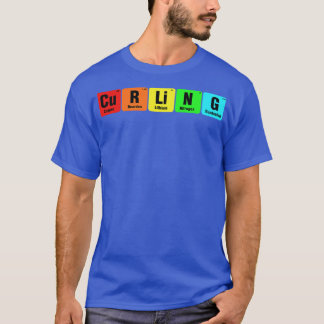 Camiseta Curling Tabla periódica elemental Graciosa Curling