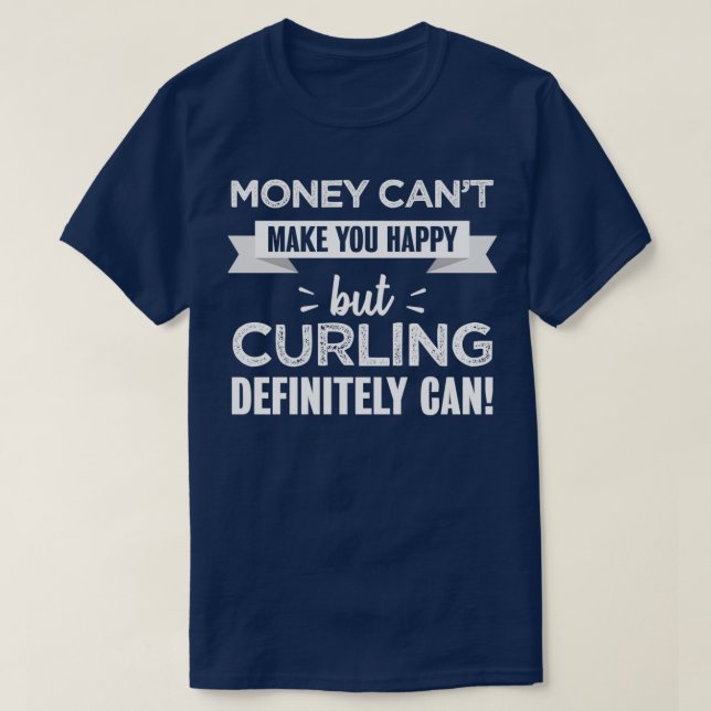 Camiseta Curling te hace feliz regalo deportivo gracioso pa (Diseño del anverso)