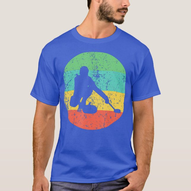 Camiseta Curling Vintage Retro Curler (Anverso)