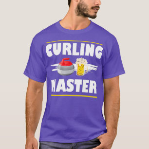 Camiseta Curling y cerveza divertidos