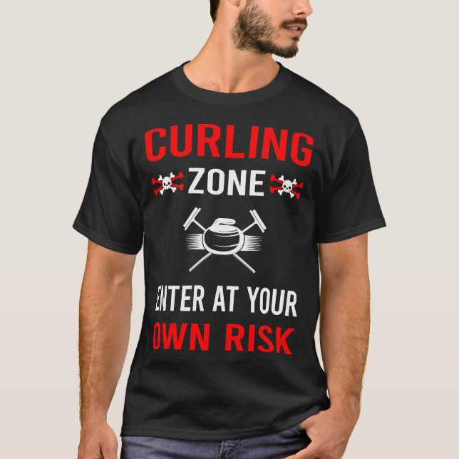 Camiseta Curling Zona de Riesgo (Anverso)