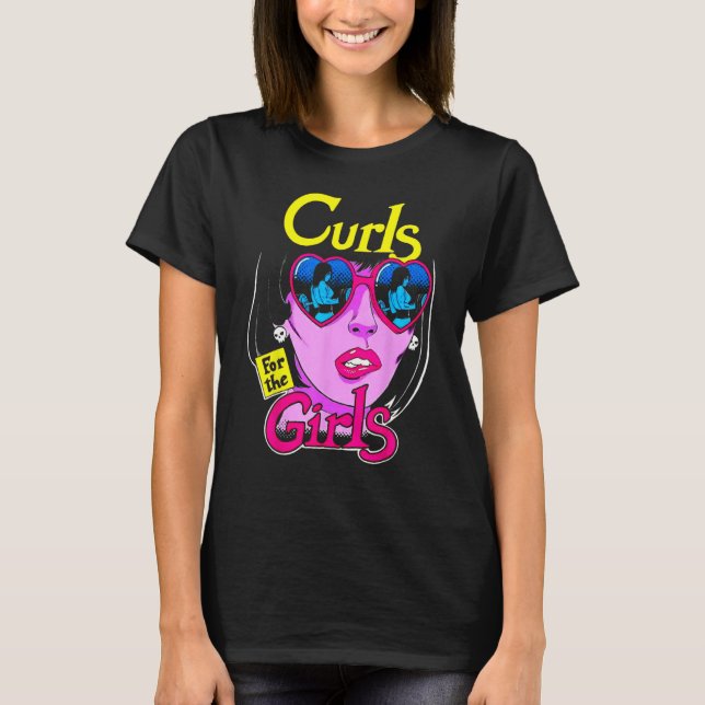 Camiseta Curls For Girls Gym Weightlifting Bodybuilding Fit (Anverso)