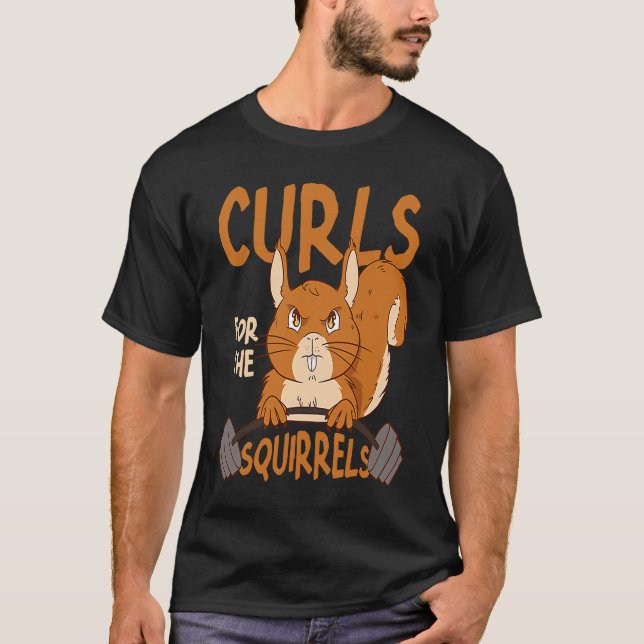 Camiseta Curls For The Squirrels Small Animal Squirrel (Anverso)