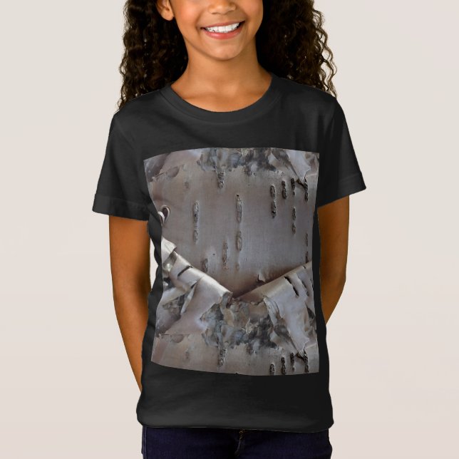 Camiseta Curly Birch Bark Tree Rustic (Anverso)