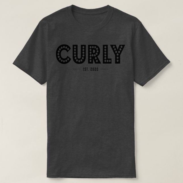 Camiseta Curly Est 2020 Hairstyle Chica (Diseño del anverso)
