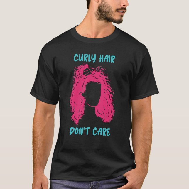 Camiseta Curly Hair no le importa Curly Afro Melanin (Anverso)