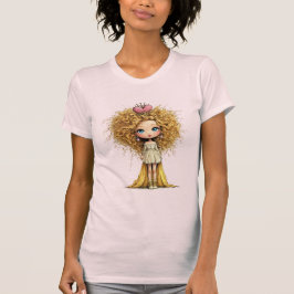 Camiseta Curly Princess Doll Cute Fairytale Art