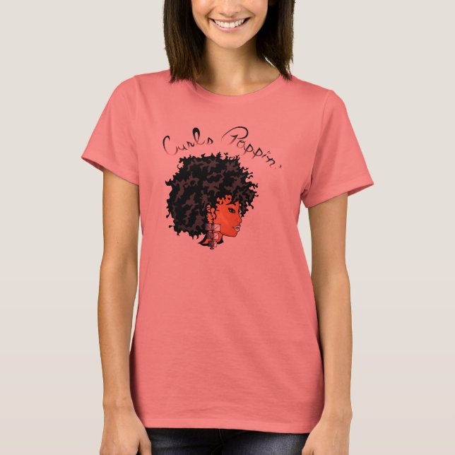 Camiseta CURLZ "LIZA CURLS POPPIN" (Anverso)