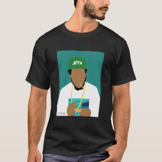 Camiseta Curren$y con cuello V acoplado