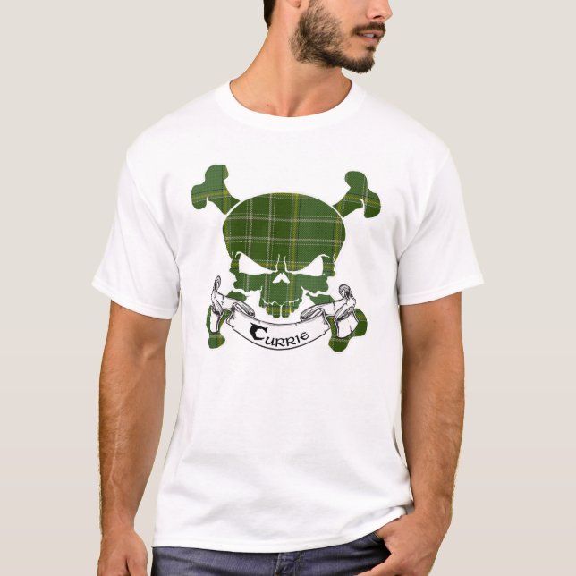 Camiseta Currie Tartan Skull (Anverso)