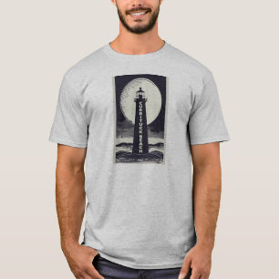 Camiseta Currituck Beach Lighthouse Moon