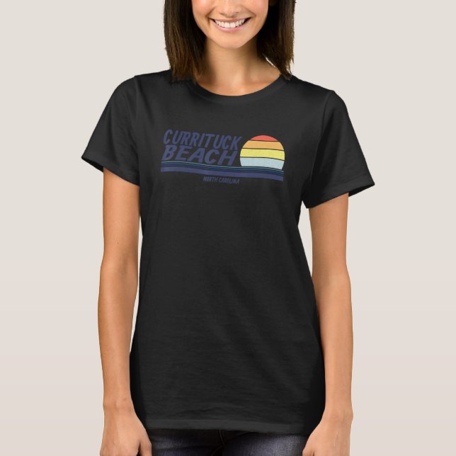 Camiseta Currituck Beach Nc Summertime Vacation Sunrise (Anverso)