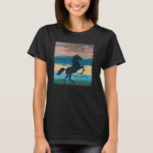 Camiseta Currituck Cordón Exterior Caballos salvajes Costa 