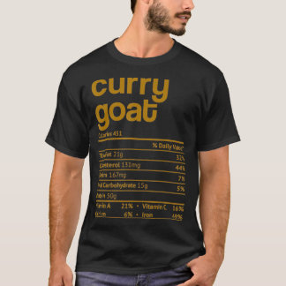 Camiseta Curry Goat Nutrition Hecho Gracioso Acción de Grac