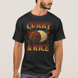 Camiseta Curry y arroz favorita comida divertida raros curr