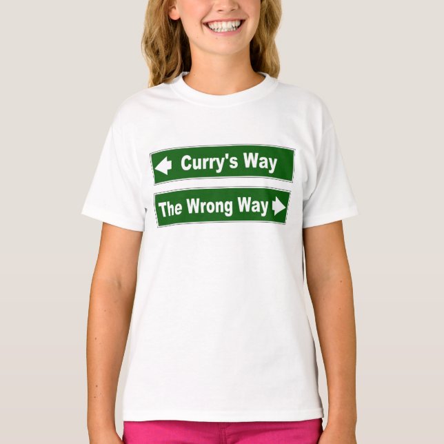 Camiseta Curry's Way Clan Currie Curry Street Rótulo (Anverso)