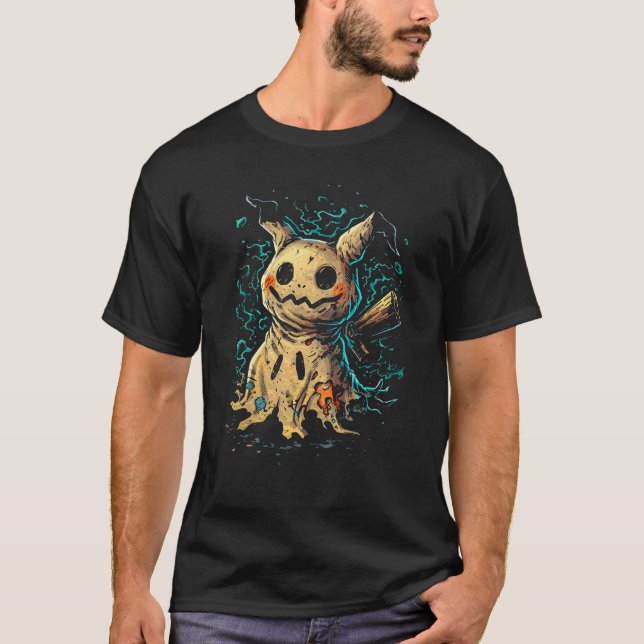 Camiseta Cursed Doll – Mimikyu Dark Street Art (Anverso)