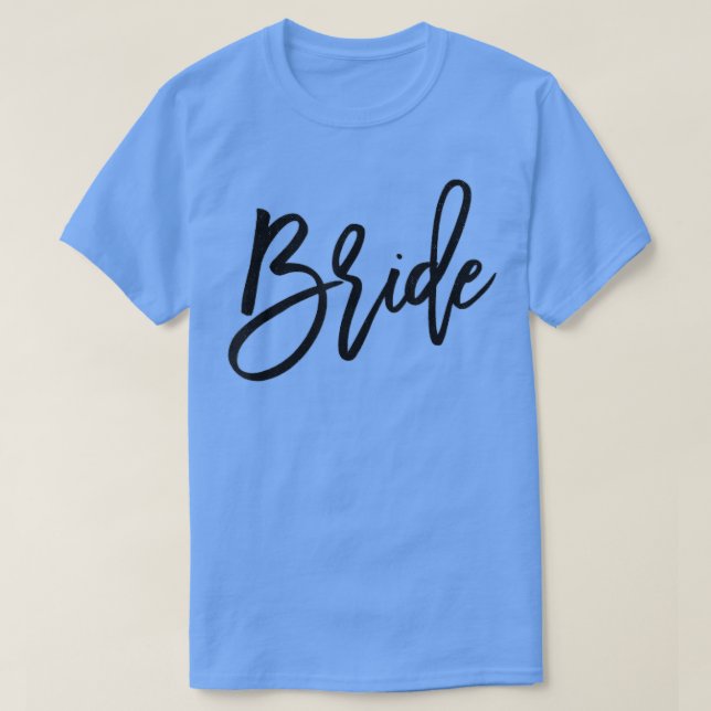Camiseta Cursiva de novia de la dama de honor Bachelorette  (Diseño del anverso)