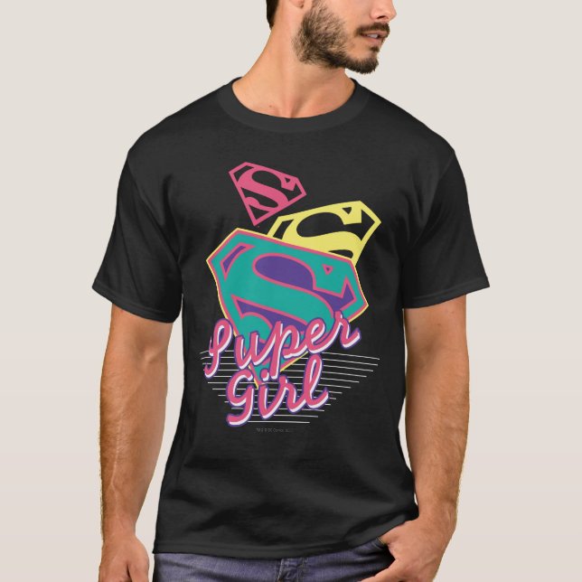Camiseta Cursive de Supergirl (Anverso)