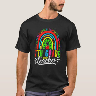 Camiseta Curso de arcoiris de docente de séptimo grado a la