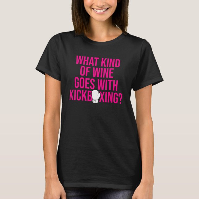 Camiseta Curso de boxeo de Kickboxing Wine Kick Boxing (Anverso)