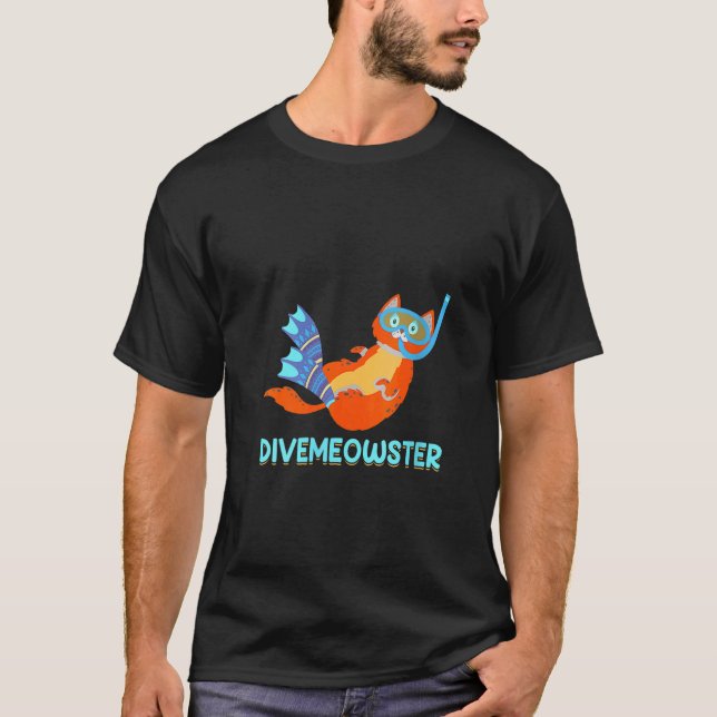 Camiseta Curso de buceo de miowster gato Scuba Buceo maestr (Anverso)