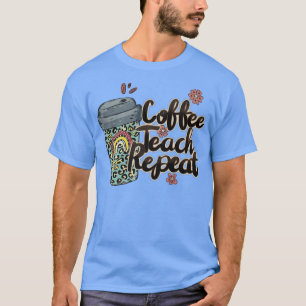 Camiseta Curso de café repetición de docente de la vida del