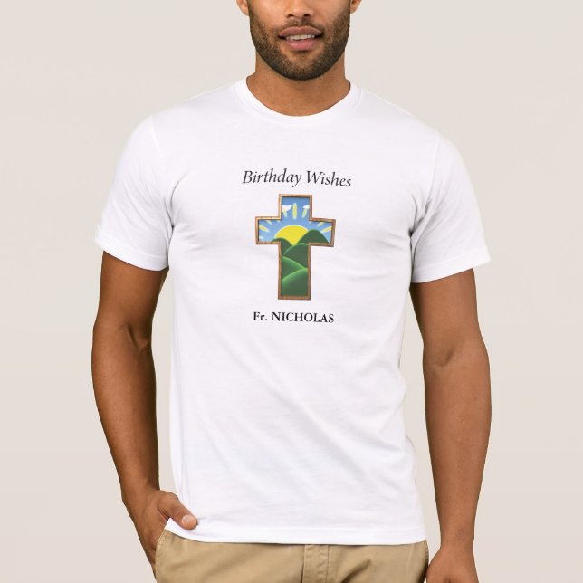 Camiseta Curso de cumpleaños entre sacerdotes personalizado (Anverso)