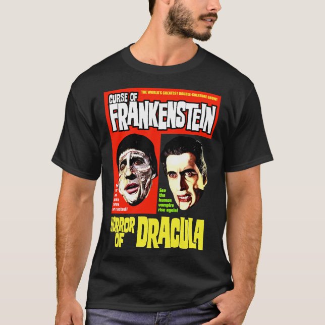 Camiseta CURSO DE FRANKENSTEIN HORROR DE DRACULA Classic T- (Anverso)