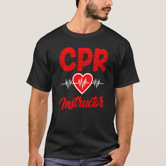 Camiseta Curso De Instructores De Cpr Atención De Emergenci (Anverso)