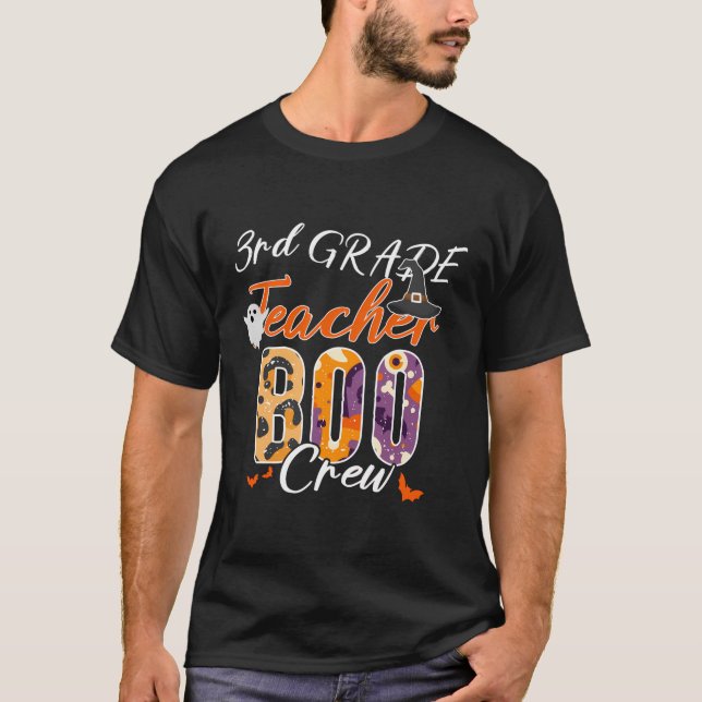 Camiseta Curso De Maestra De 3er Grado Boo Crew Divertido C (Anverso)