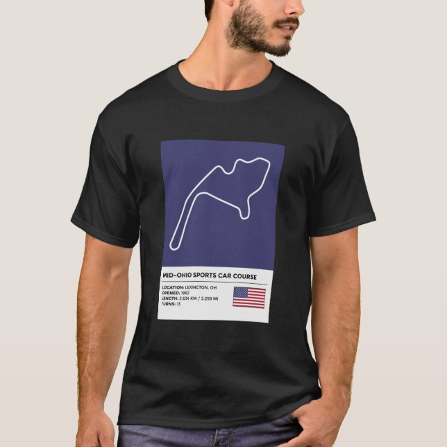 Camiseta Curso de Mid-Ohio Sports Car Course [info]  (Anverso)