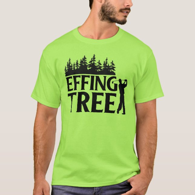 Camiseta Curso de Obstáculos: Árboles vs. Golfer (Anverso)
