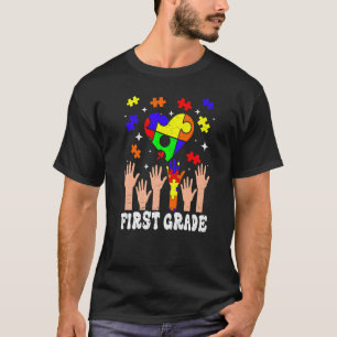 Camiseta Curso De Primer Grado Concienciación Sobre El Auti