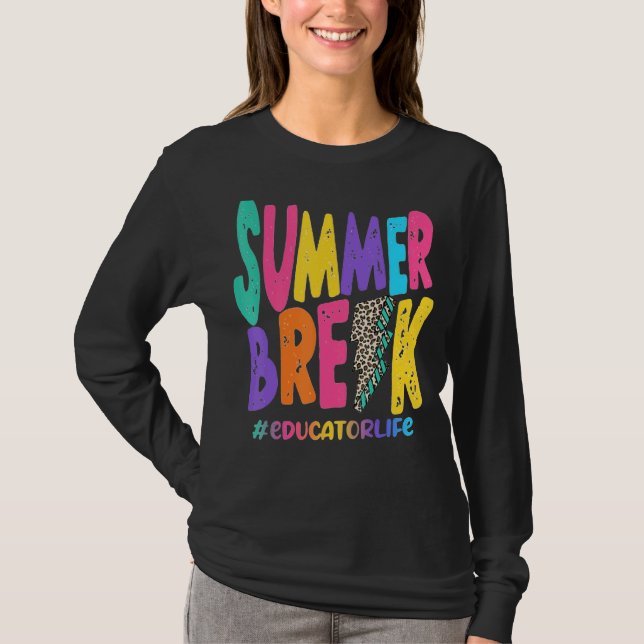 Camiseta Curso de verano educador vida sub leopardo enseñan (Anverso)