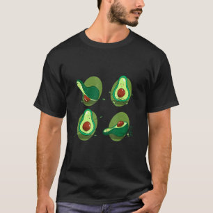 Camiseta Curso de yoga de aguacate Instructor de yoga de fr